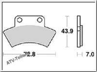 Scheibenbremsbelag MCB668SI/LMP317OR mit ABE