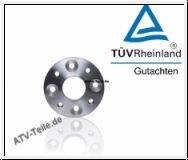 Spurplatten fr Vorne mit Teilegutachten 4x144, 60mm